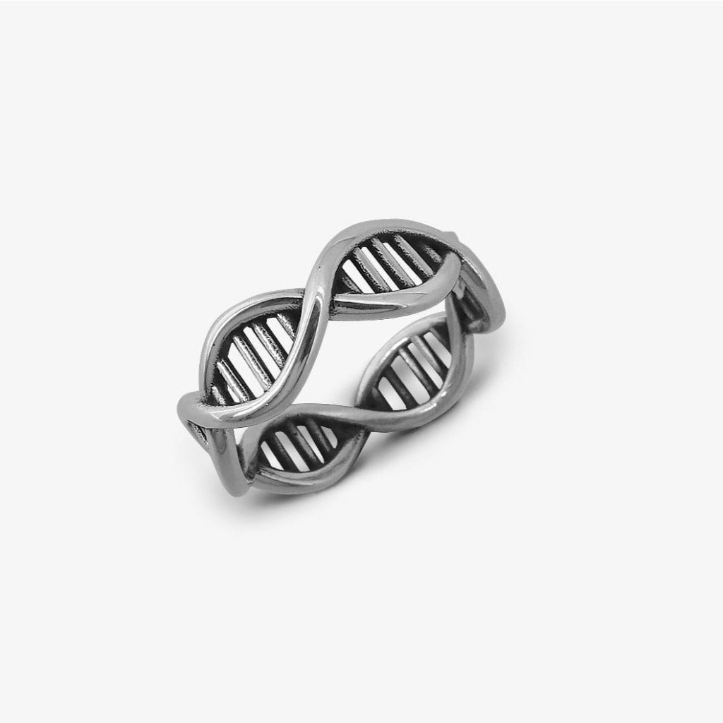Anello DNA Argento